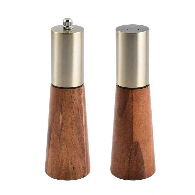 Manual Pepper Grinder Factory Price Wood+stainless Steel 2
