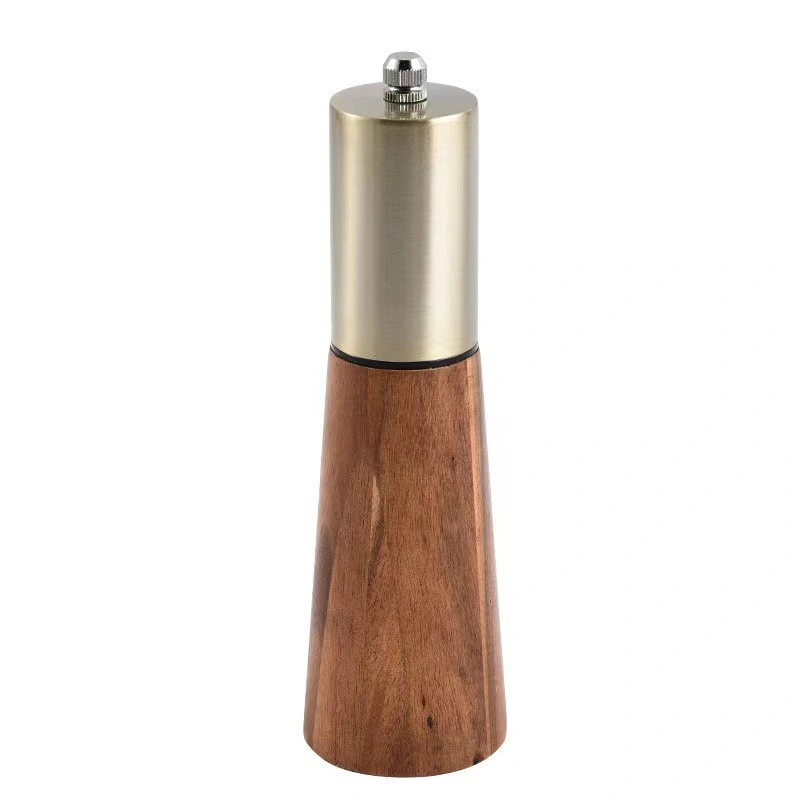 Manual Pepper Grinder Factory Price Wood+stainless Steel 5