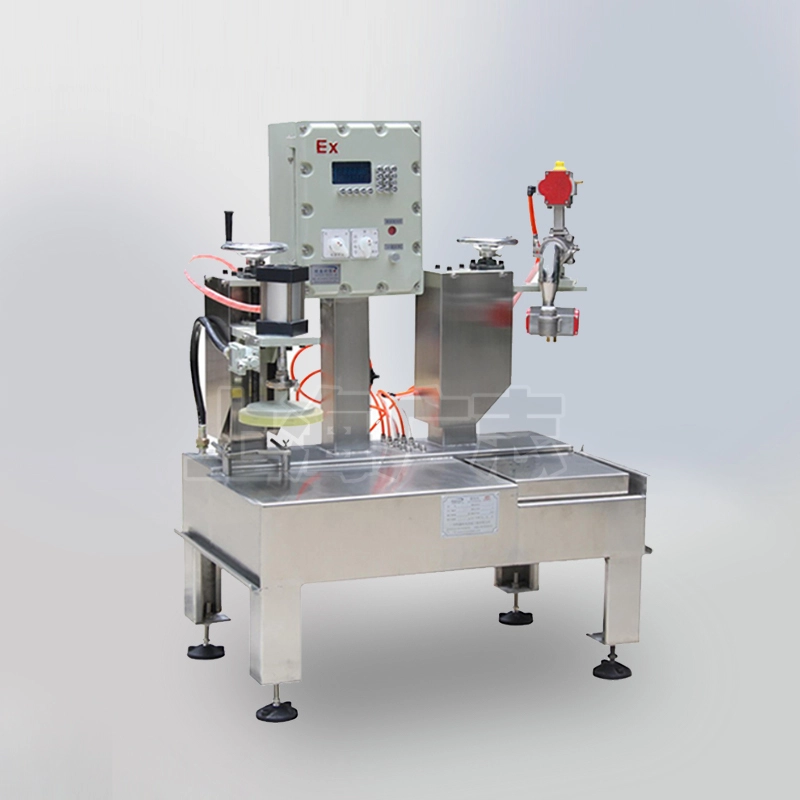Máquina envasadora de pesagem semiautomática para resina de tinta industrial 1