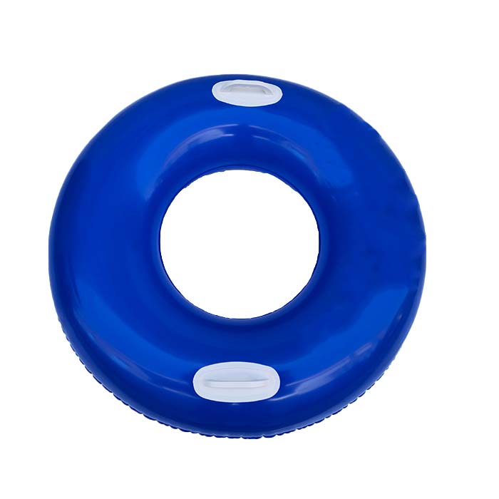 Anillo inflable de la nadada del PVC del anuncio del logotipo del OEM con la manija 2