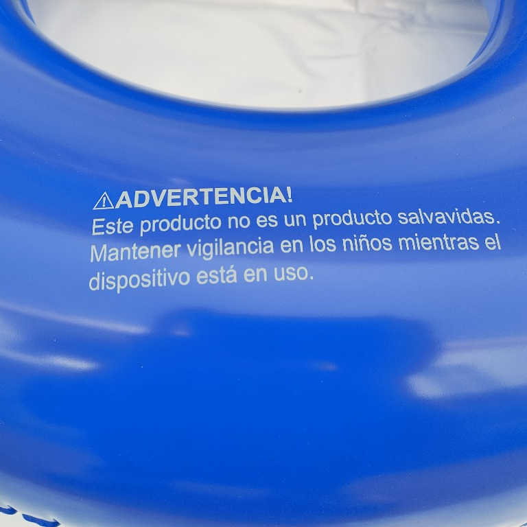 Anillo inflable de la nadada del PVC del anuncio del logotipo del OEM con la manija 6