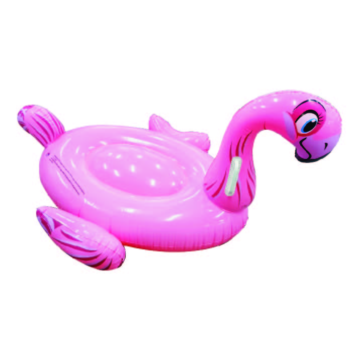 Aufblasbarer Flamingo-Reiter auf Liege, Sommer-Pool-Spielzeug 1