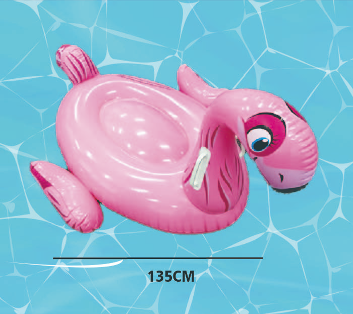 Aufblasbarer Flamingo-Reiter auf Liege, Sommer-Pool-Spielzeug 4