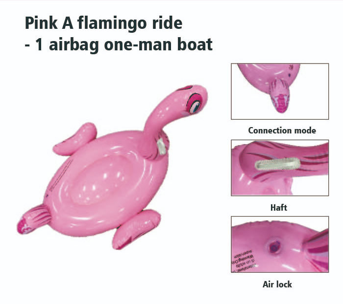 Aufblasbarer Flamingo-Reiter auf Liege, Sommer-Pool-Spielzeug 5
