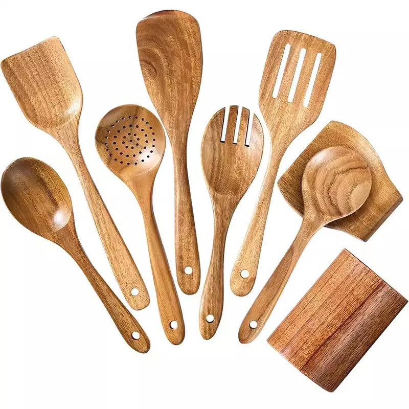 Custom Madewooden Utensils Kitchen 1pc/oppbag 1000sets 2