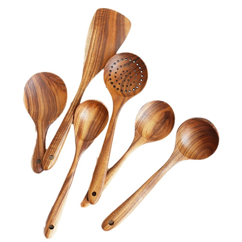 Custom Madewooden Utensils Kitchen 1pc/oppbag 1000sets 4
