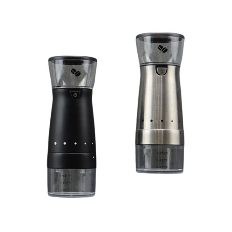 Wiederaufladbare elektrische USB-Kaffeemühle aus Edelstahl mit 5 Mahlgradeinstellungen 1