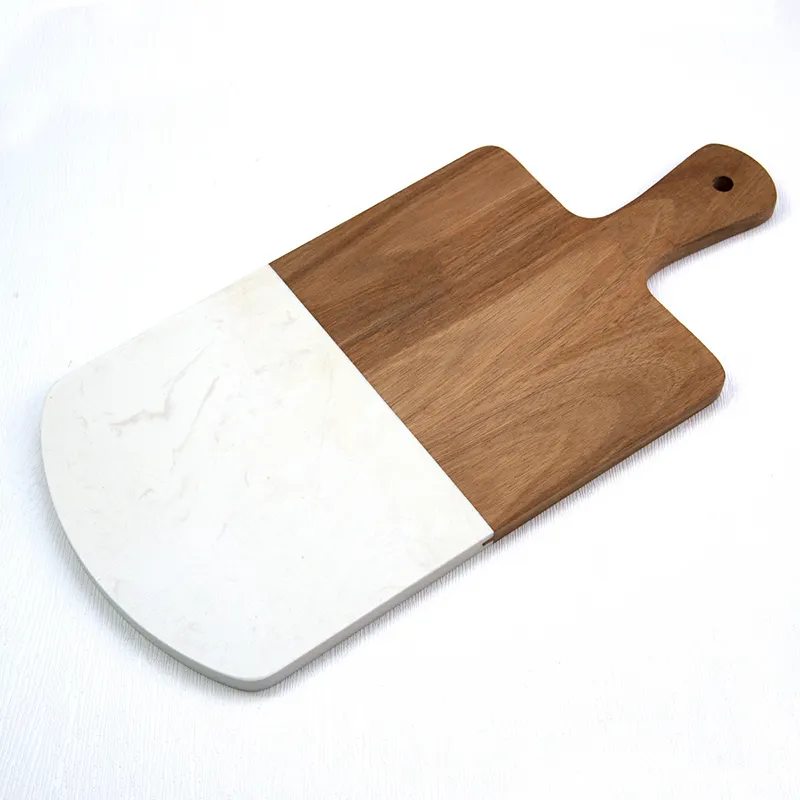 Qianzan Stainless Steel Cookware Manufacturers Acacia Wood+marble Stainless Steel Cookware Manufacturerssupply 5