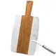 Qianzan Stainless Steel Cookware Manufacturers Acacia Wood+marble Stainless Steel Cookware Manufacturerssupply 6
