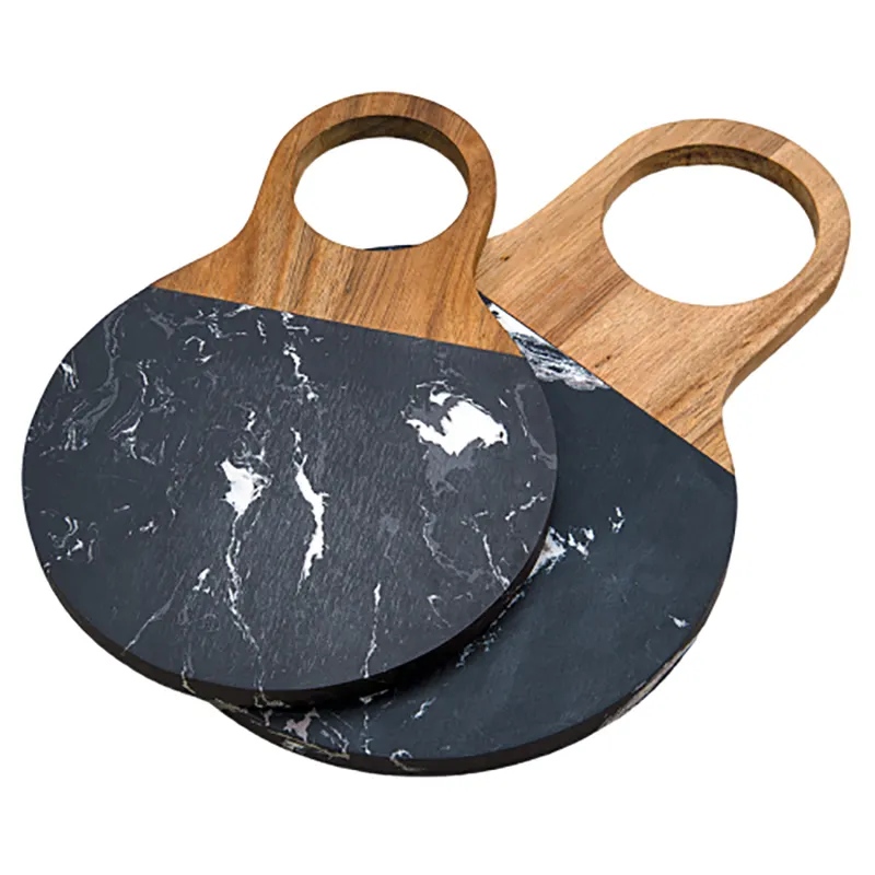 Qianzan Stainless Steel Cookware Manufacturers Acacia Wood+marble Stainless Steel Cookware Manufacturerssupply 8
