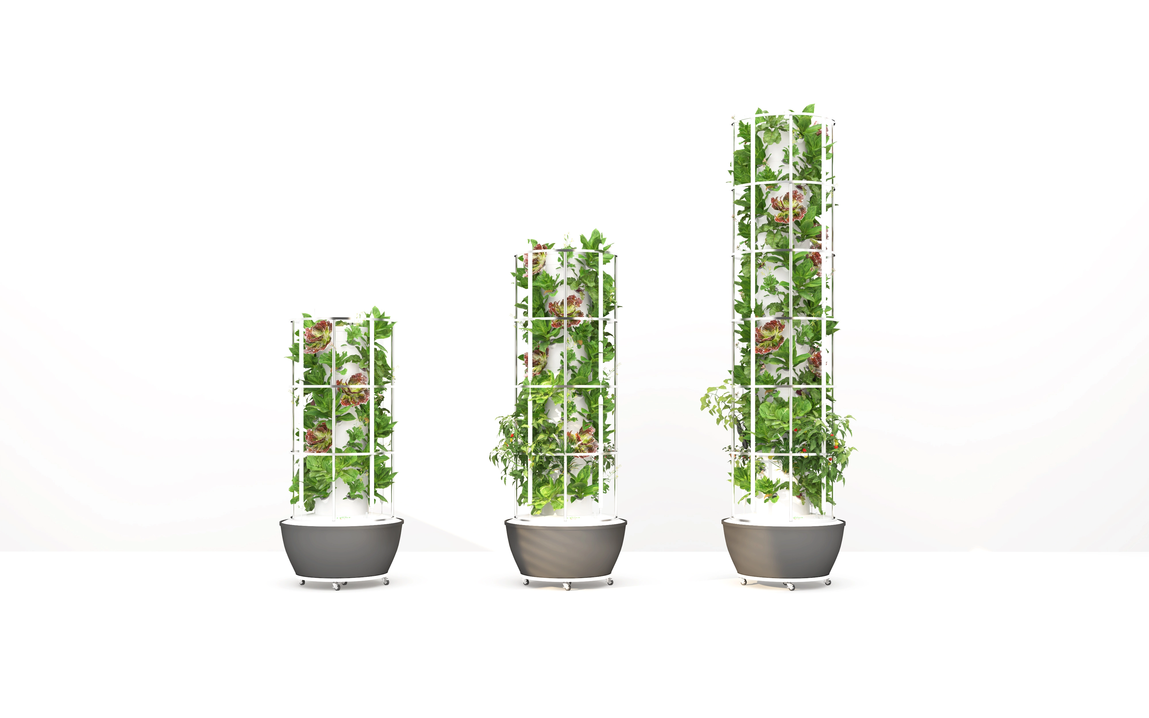 LYINE 6P 100L Вертикална хидропонска кула градина со резервоар LDPE 1