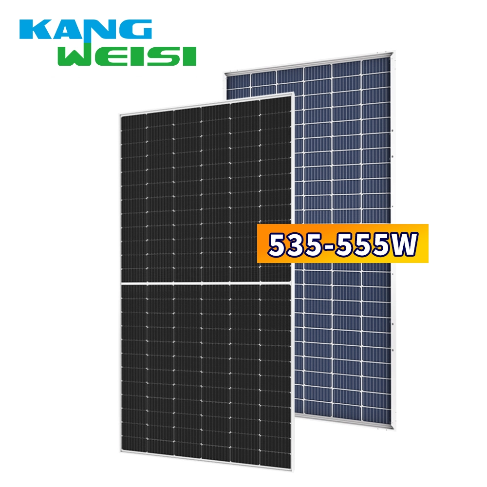 Kangweisi eficiente 520W 535W 550w doble vidrio Panel Solar de doble cara Panel fotovoltaico para sistema de energía Solar hogar 1
