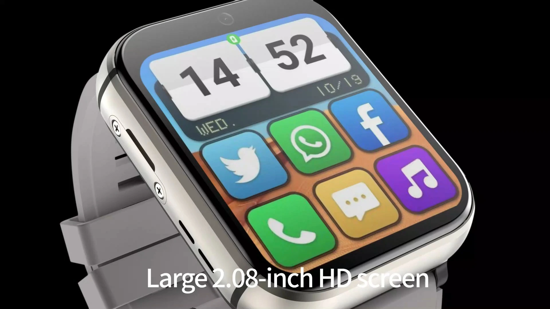 Q668  4G Android Smartwatch with GPS Navigation Video Call and WiFi Leather Band Camera 1