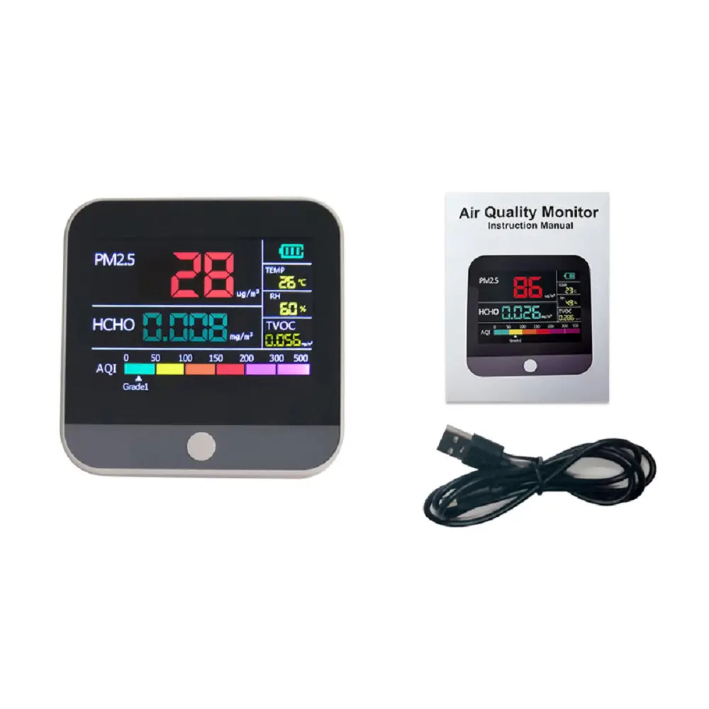 Dienmern Air Quality Monitor for Home White Air Quality Monitor for Homeon Sale 3