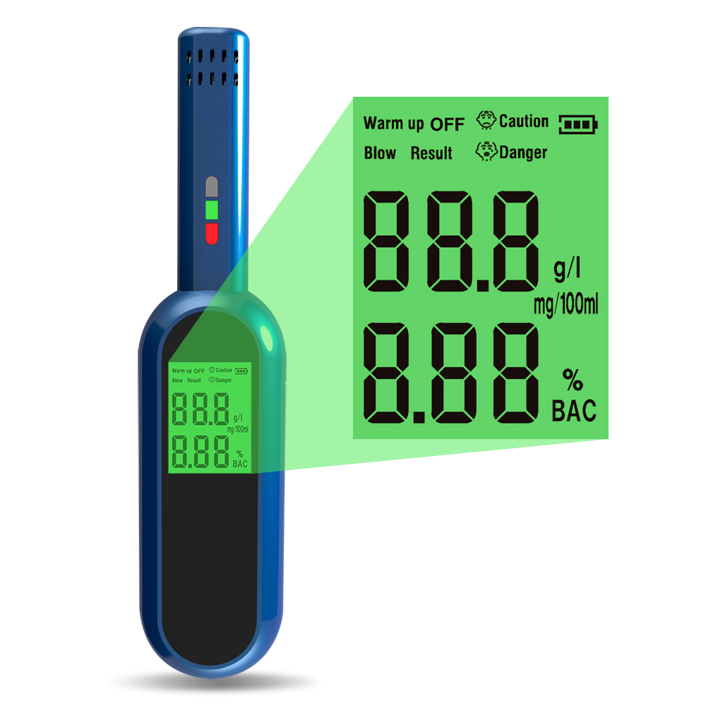 Detector de alcohol portátil con pantalla LCD 4