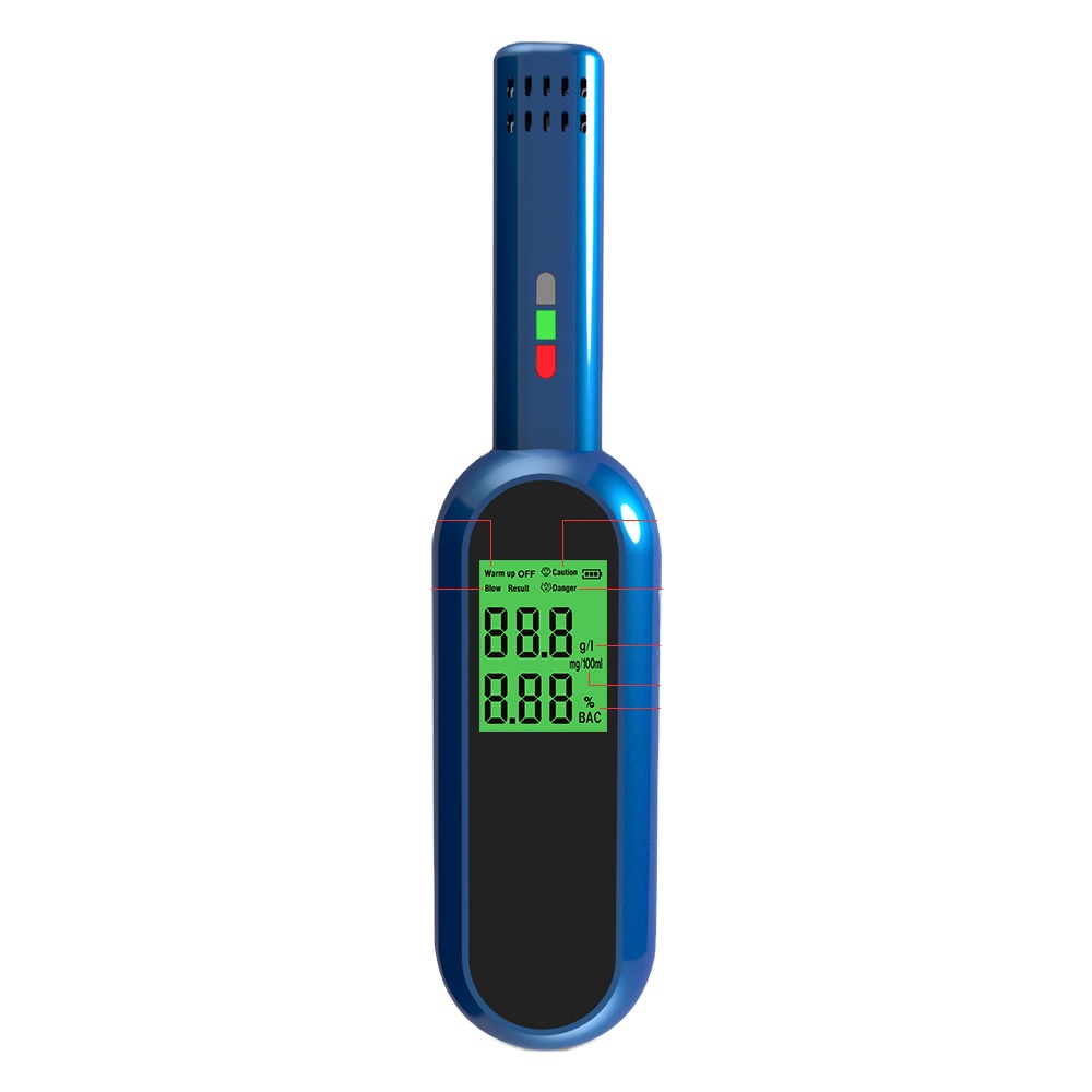 Detector de alcohol portátil con pantalla LCD 2