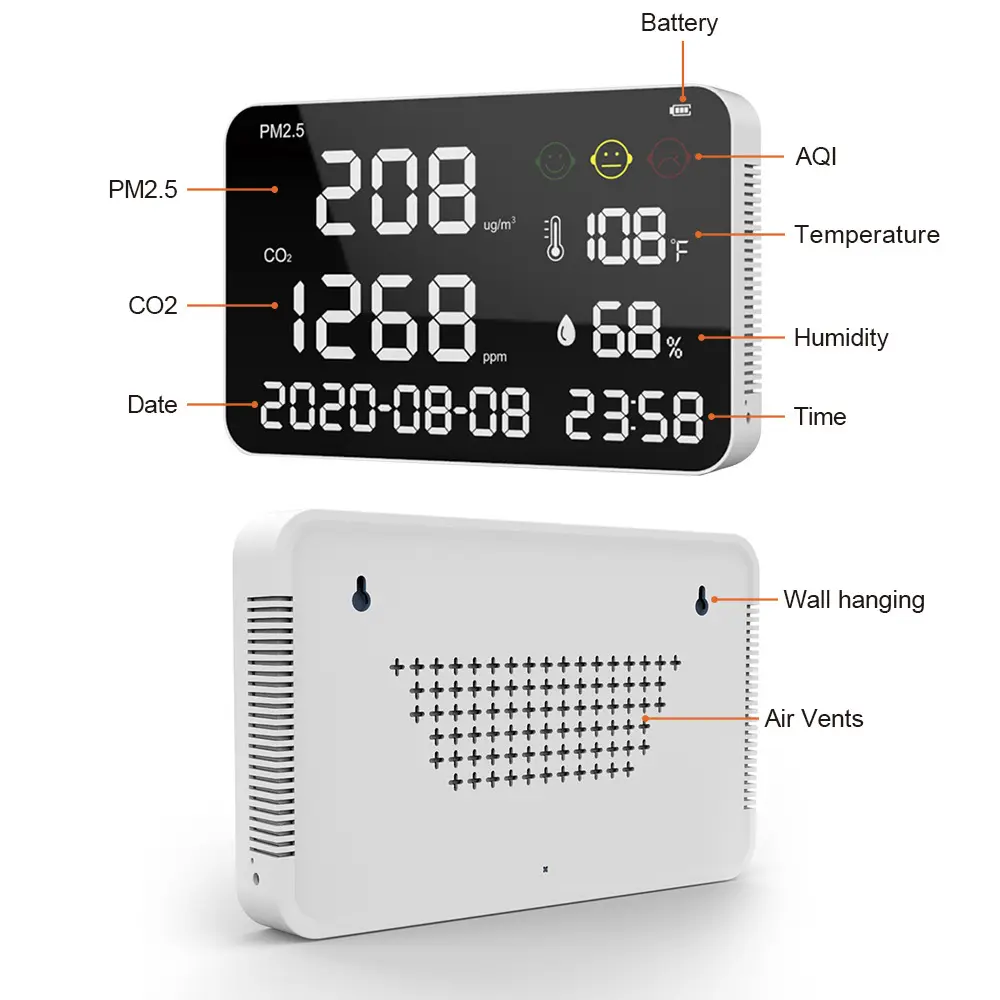 Best Indoor Air Quality Monitor 10pcs/ctn 530g ( 18.6 Oz )factory Direct Supply 3