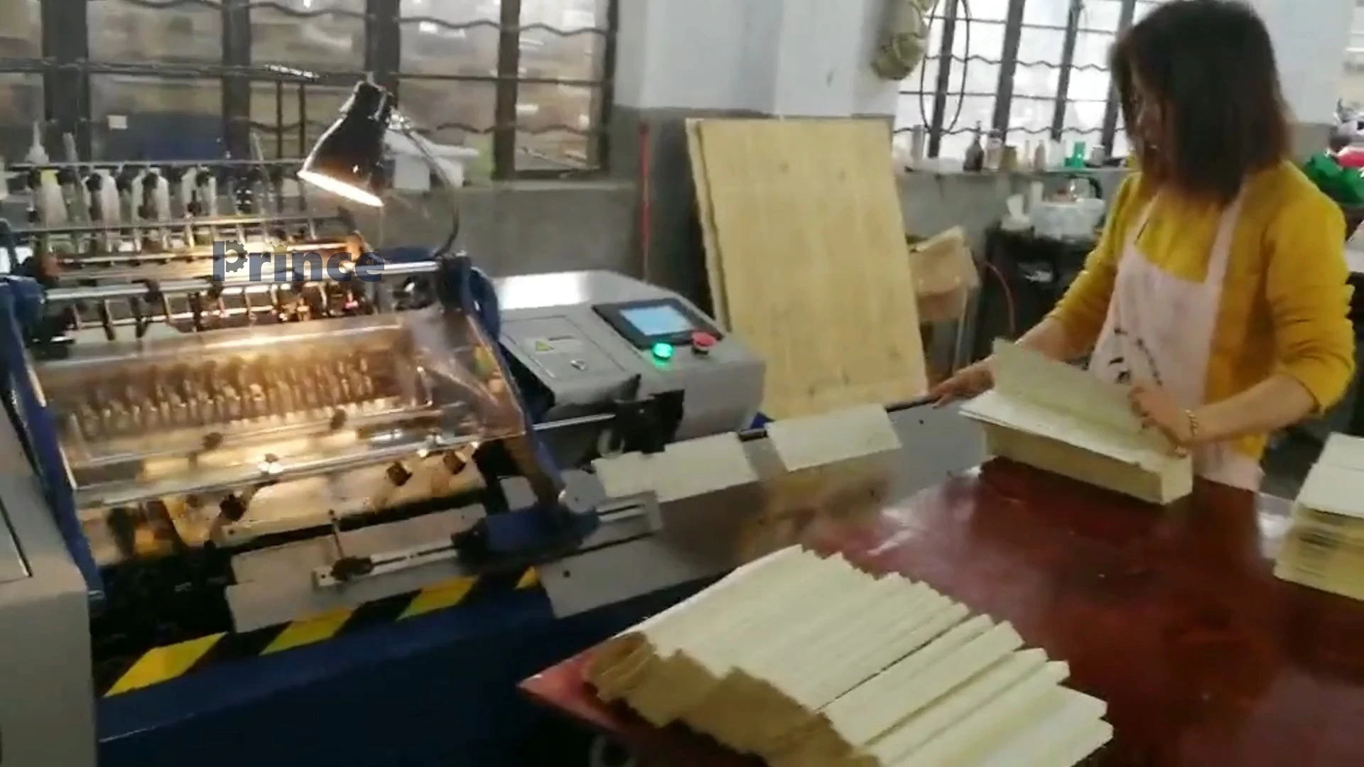 Semi-automatic PLE programmable control system Paperback and hardcover books sewing machine 1