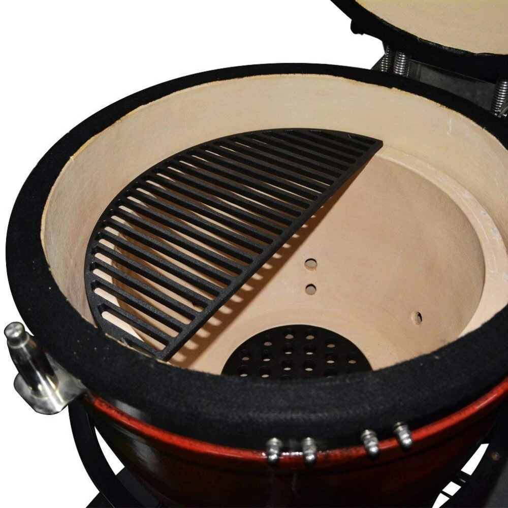 Kamado barbekü ızgarası için kullanılan MCD yarım ay dökme demir pişirme ızgarası 1