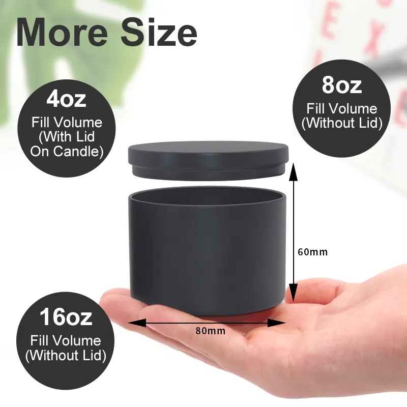 Candle Tins with Lids a Grade 0.23mm-0.35mm Thickness Tinplate - - XPD 6