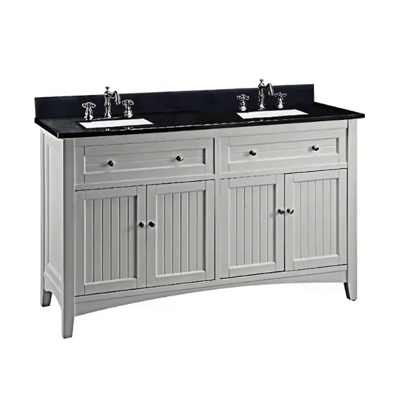 Supernalway Furniture Bathroom Vanity Solid Wooden Bath room Cabinet MDF Bathroom Cabinets 1