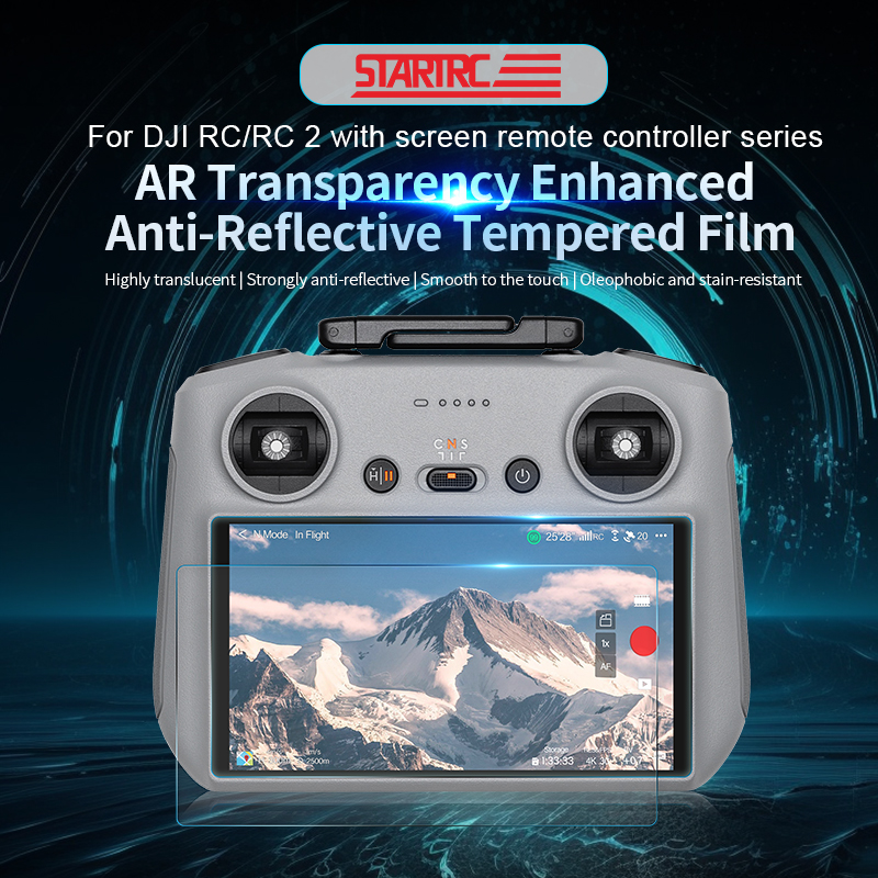 Película de vidrio templado recubierta STARTRC HD AR para DJI RC 2/ DJI RC 1