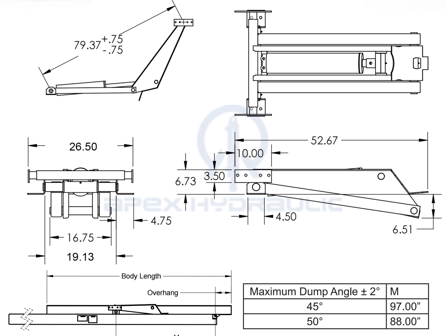 10-Tonnen-Hydraulik-Scherenhebezeug-Kits PH520 4