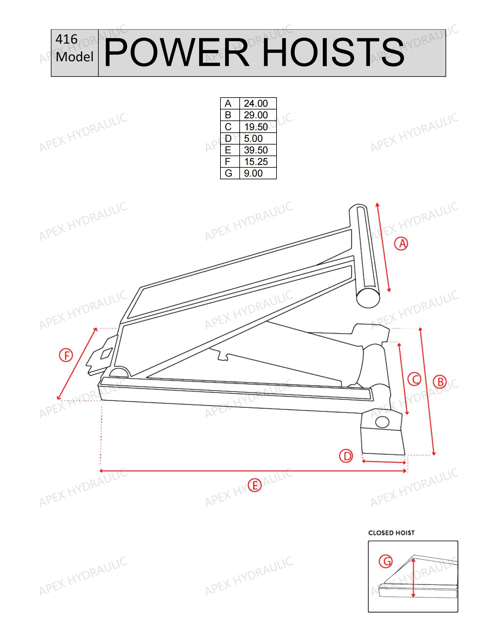 Alzamiento hidráulico PH416 de 6 toneladas para remolque volquete 3