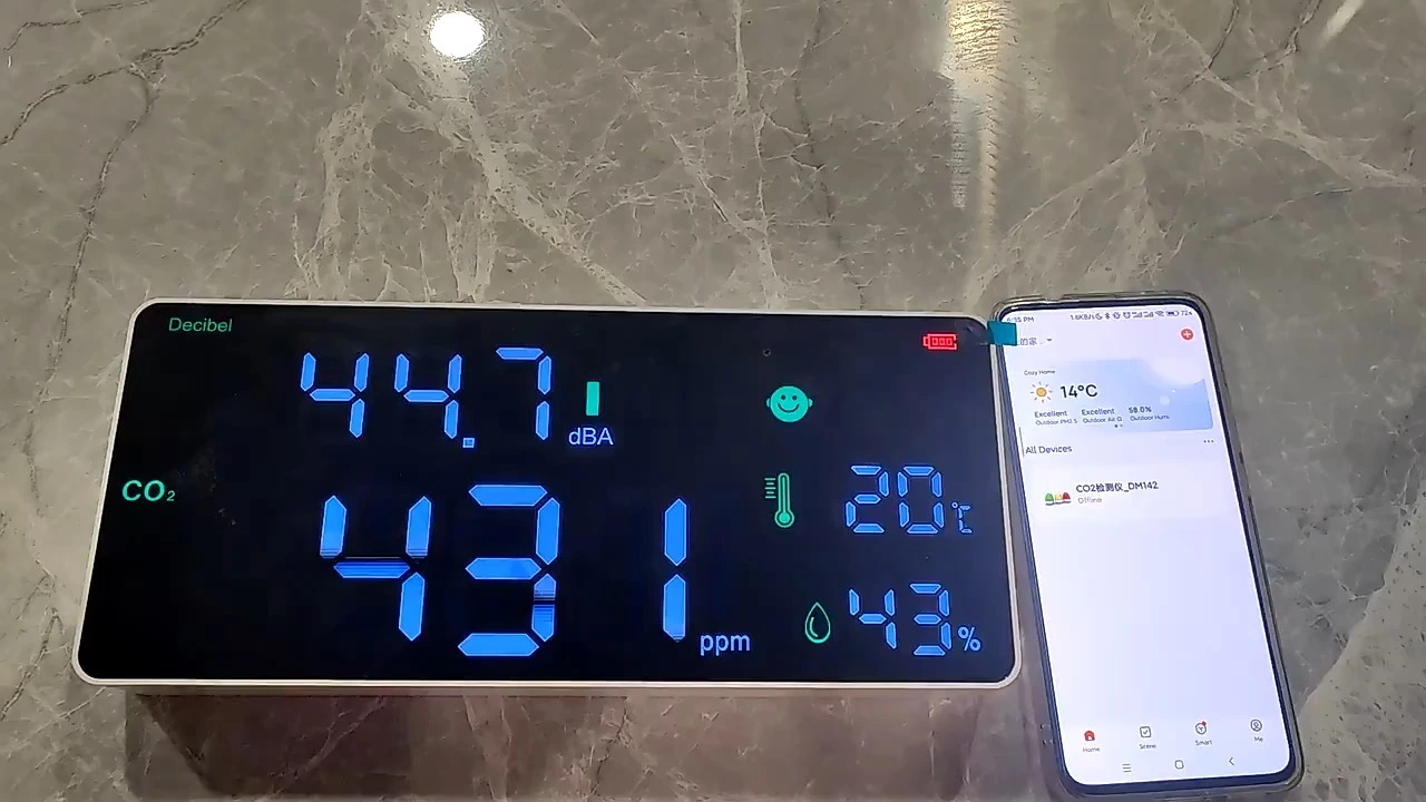 Compteur de décibels mural avec Tuya Wifi 1