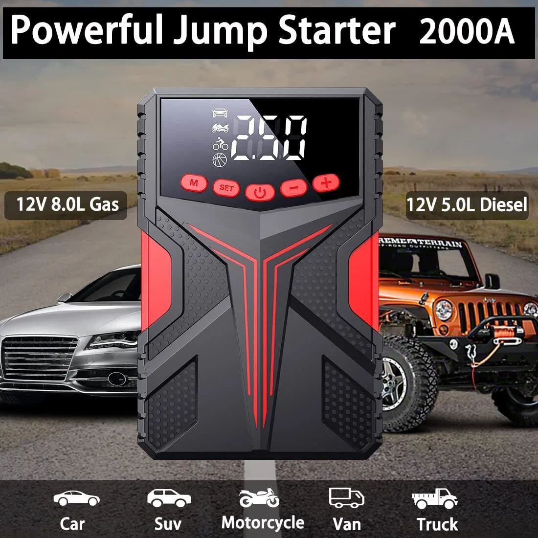 Car Jumpstart Portable 600A - - GFERAUTO 2