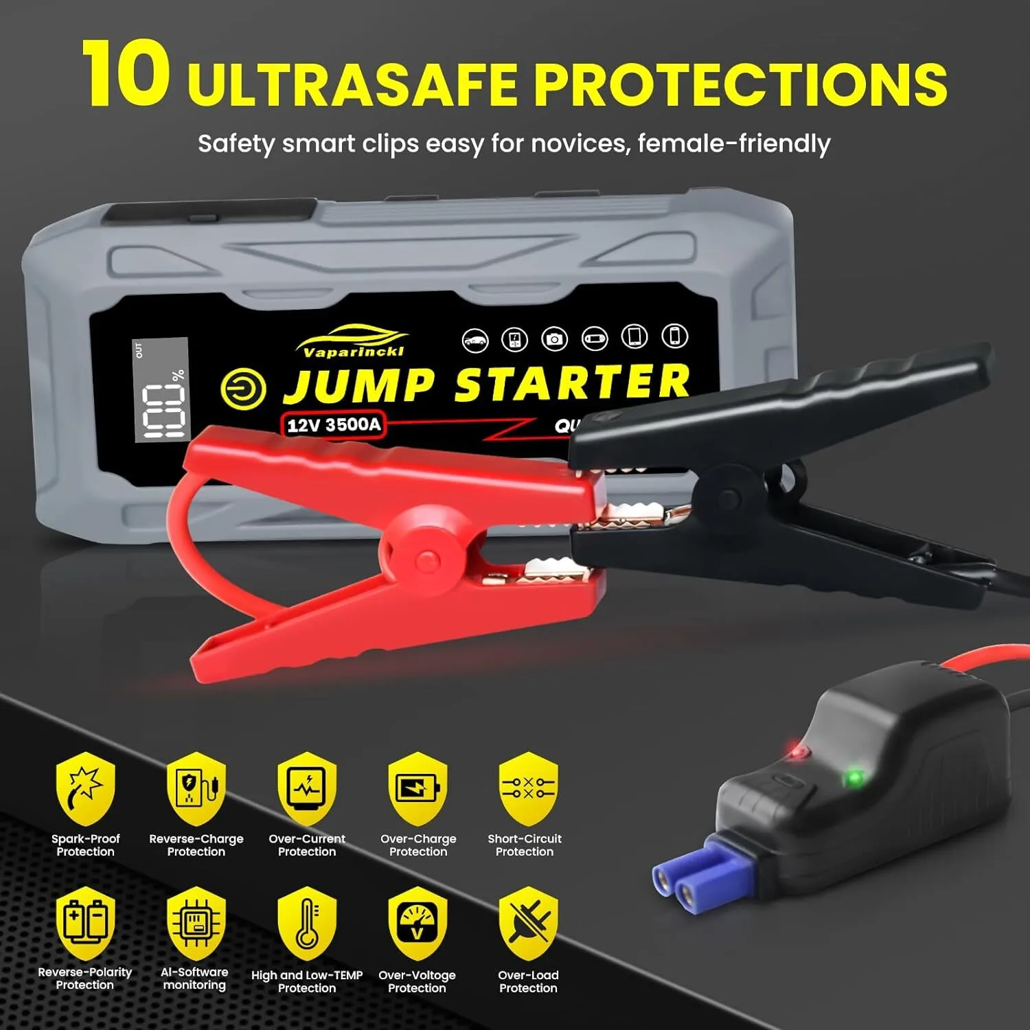 Jump Box for Car Battery Dewalt V0 - - GFERAUTO 5