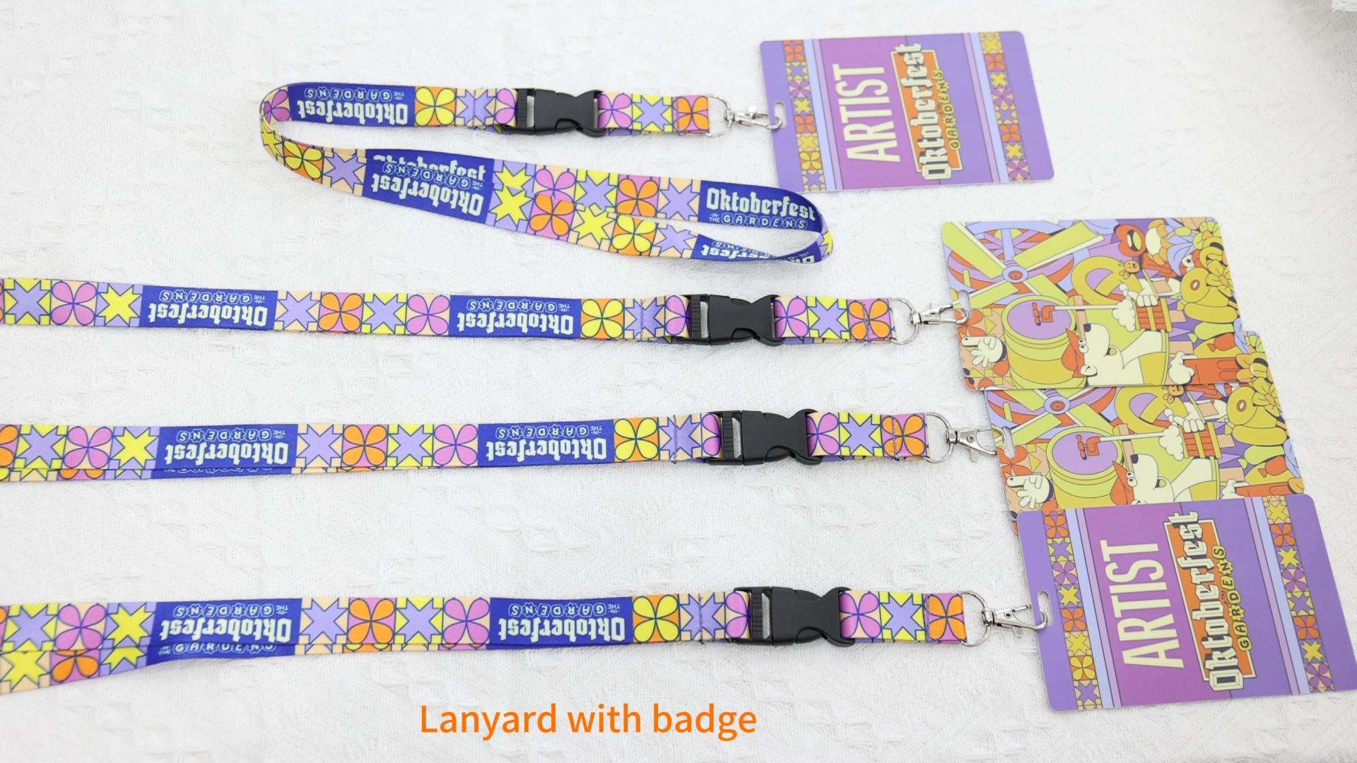 Lovecolour مخصص التسامي اسهم مع العلامة التجارية الخاصة بك المطبوعة الترويجي مخصص Keychain Lanyards الشركة المصنعة 1