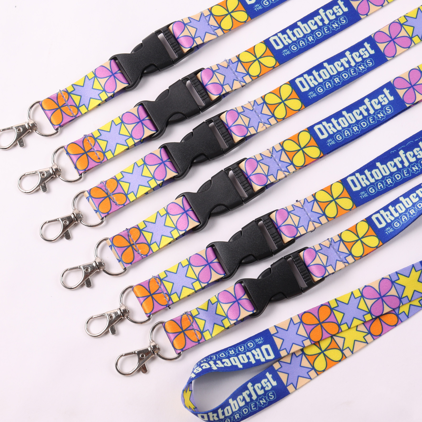Tali Lanyard Sukan Tersuai Fesyen Untuk Pemegang Lencana Kad ID Pasukan Logo Bercetak Tali Leher 4