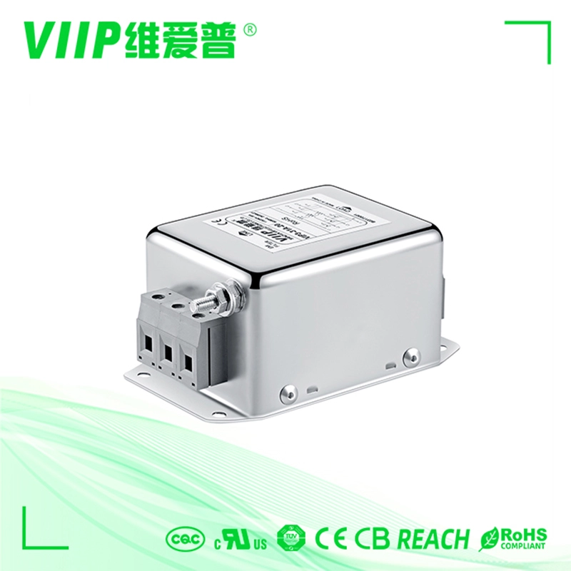 VIIP 3-phase 3-line EMI filter with high-frequency attenuation for Industrial equipment 1