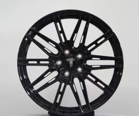 Llantas de aleación de aluminio multirradio en negro brillante personalizadas para Tesla 1