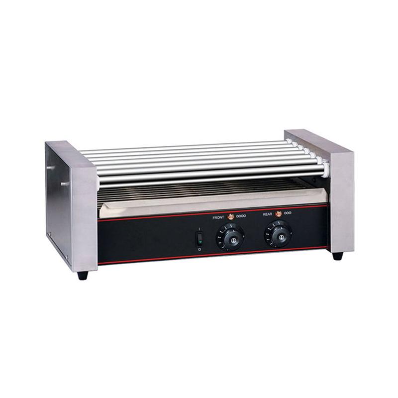 شواية أسطوانة Hot Dog التجارية مع حارس العطس ، 7 Rollers-230V (RG-07S) 2