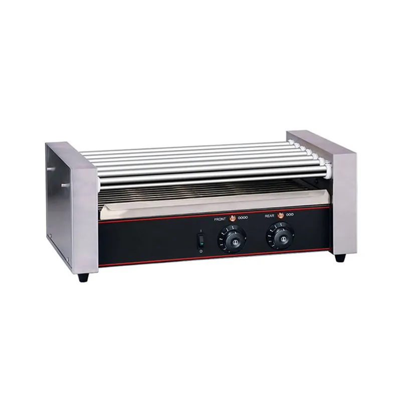 Parrilla comercial del rodillo del perrito caliente de OEM/ODM con lista de precios del calentador del bollo 2