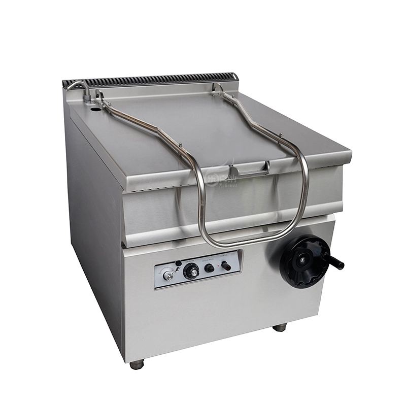 جميع غاز الفولاذ المقاوم للصدأ يميل Bratt Pan-80 Liters (9G-RS) 1