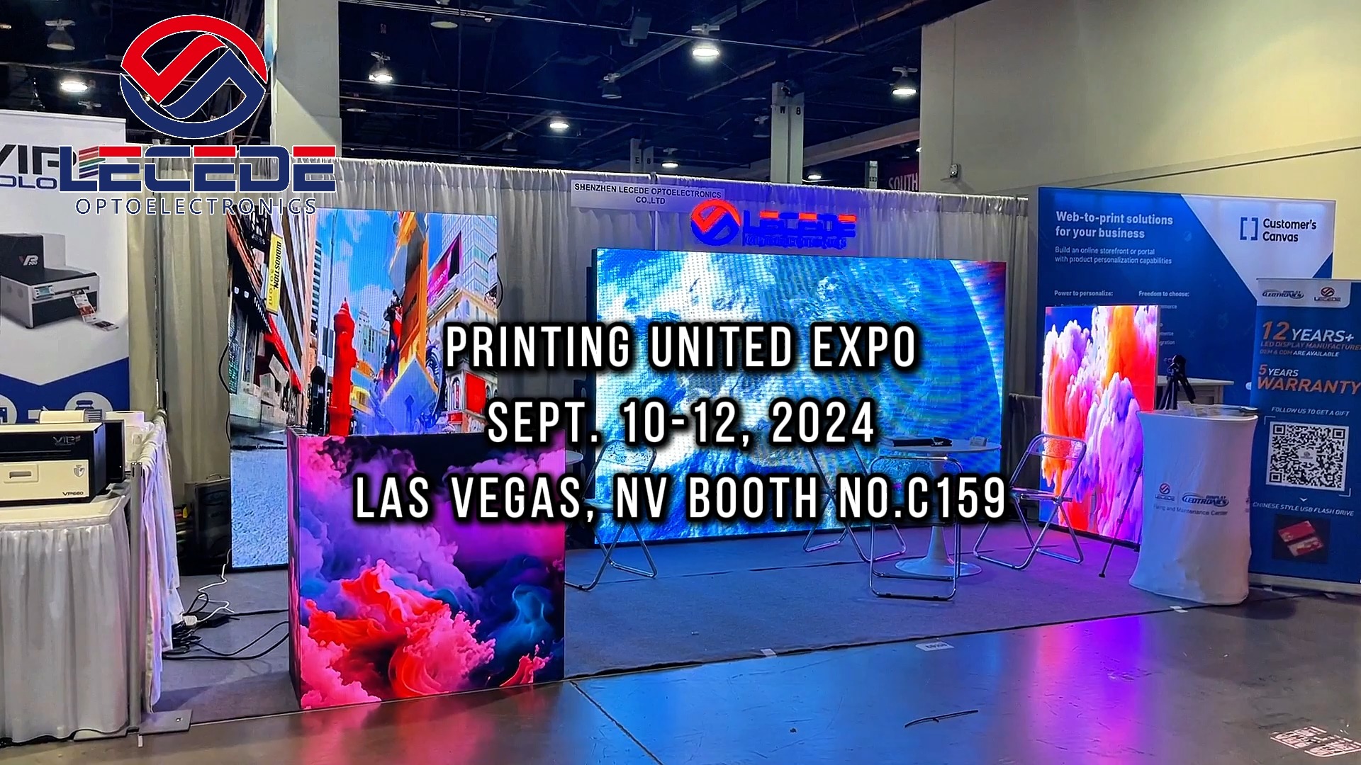 Lecede 2024 PRINTING UNITED EXPO Search Led Display Screen Business Opportunity