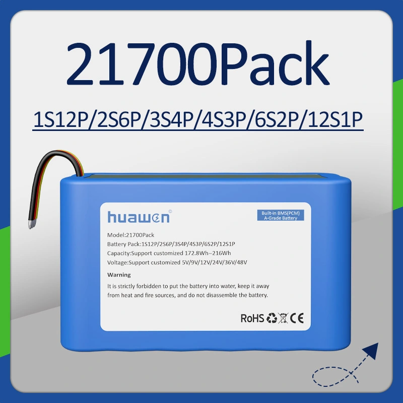 Custom 1S12P/2S6P/3S4P/4S3P/6S2P INR21700 Lithium ion Battery Pack Solution 1