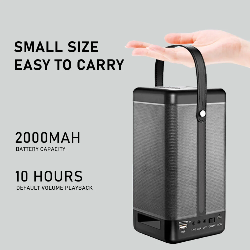 Portable Speaker High quality hot selling speaker 3 inch woofer 20W wireless microphone remote control subwoofer BINKO BK-W300 1