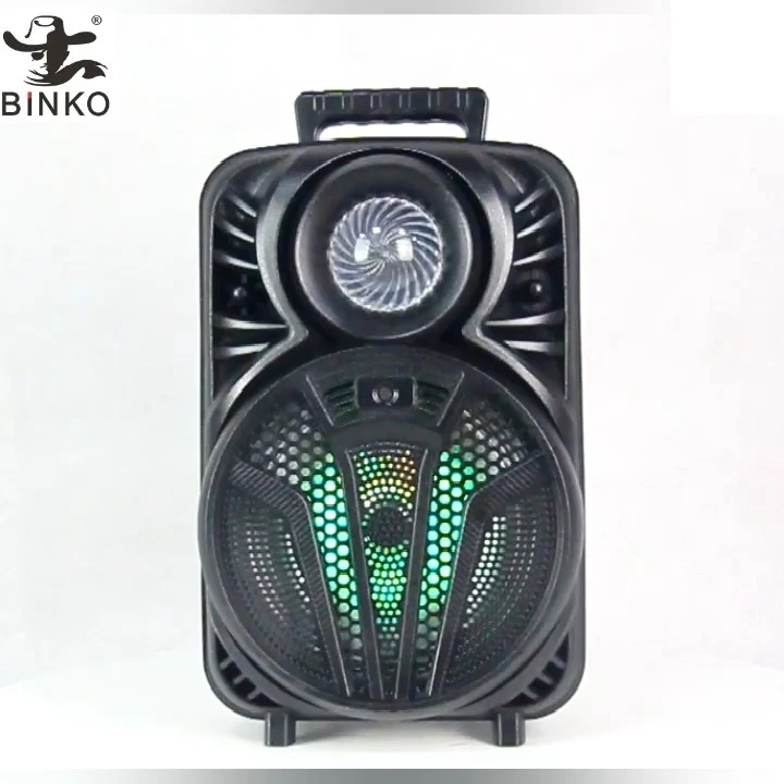 Portable Speaker home decor 8 inch subwoofer tws led rgb bluetooth speaker large party speaker rechargeable speaker Binko BK-SD809 1