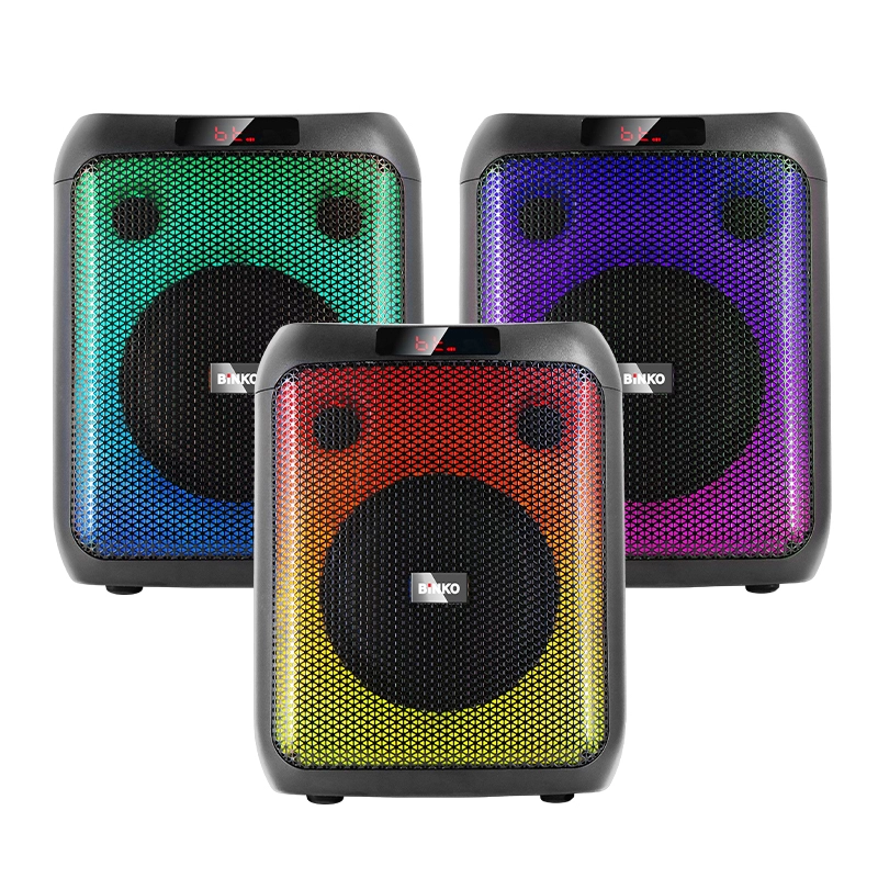 Portable Speaker 8 inch coaxial ipx7 waterproof optical input party radio blue tooth speaker wireless speakers BINKO ZJZ-8004A 1