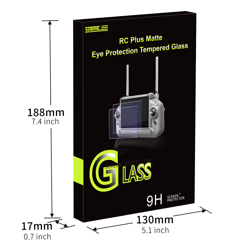 Protector de pantalla de vidrio STARTRC para DJI RC Plus (2 juegos) 6