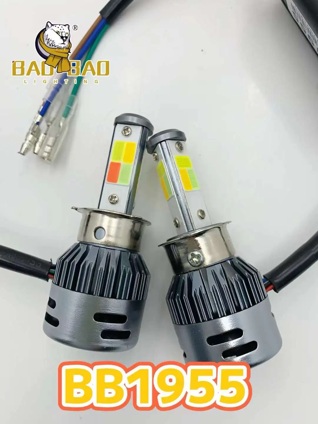 BAOBAO BB1955 Metal Lens Motorcycle Headlight LED Bulb 1