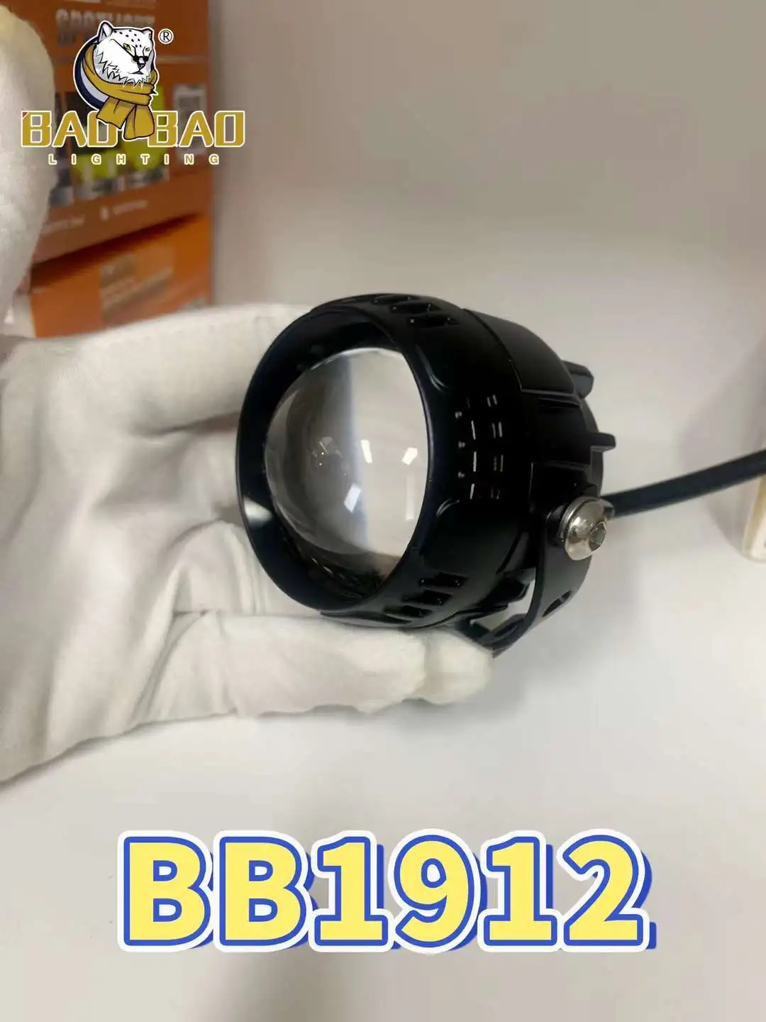 BAOBAO BB1912  12-80V  Dual Color Moto Spotlight MINI Driving Lights 1