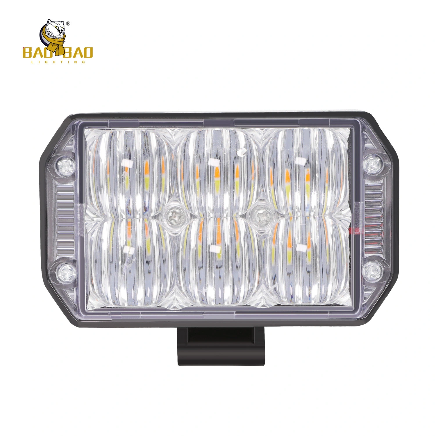 BAOBAO BB1867 6 LED Dual colour 80V Metal Motorcycle LED Headlight 1