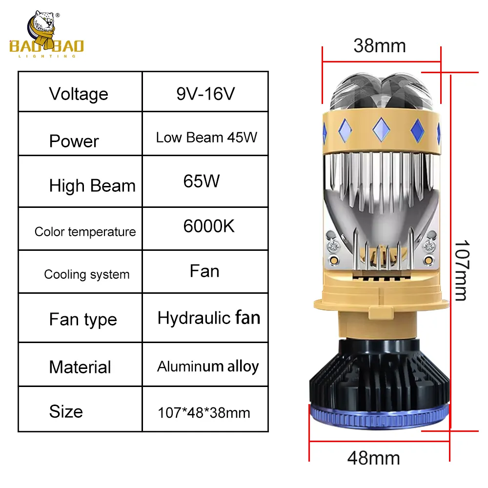 Hot Sellingheadlight for Motorcycle 30000LM 12V 3