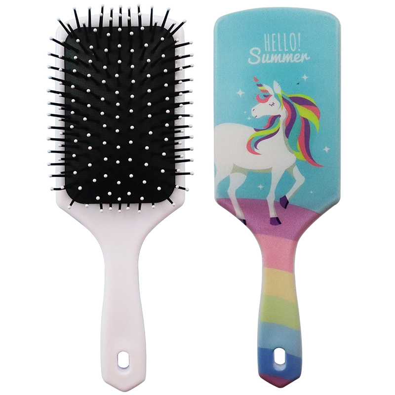 Customized logo portable nylon pin plastic air cushion massager brush white air cushion hair brush 1