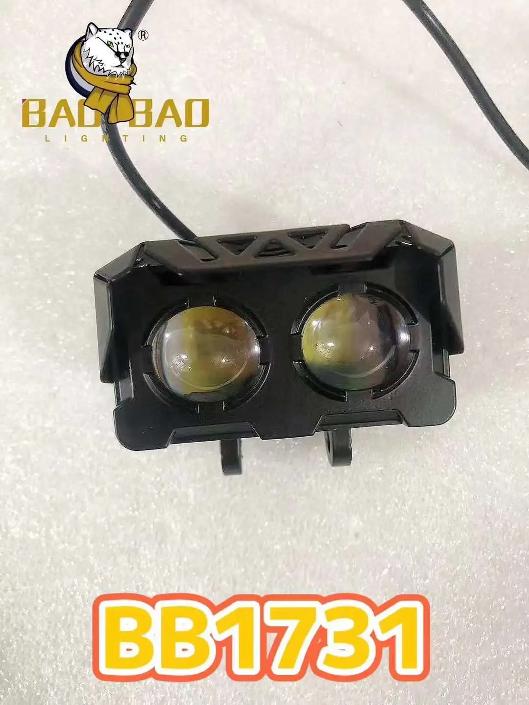 BAOBAO  Mini Driving len Led White Yellow Flash  12V  Dual  Colour sport Lights Motorbike Headlights For Motorcycle BB1731 1